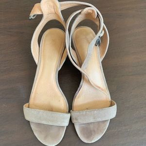 Madewell suede heeled sandal